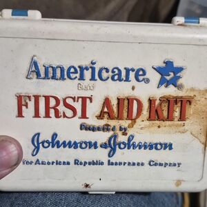 Vintage Americare Brand First Aid Kit, Prepared By Johnson & Johnson